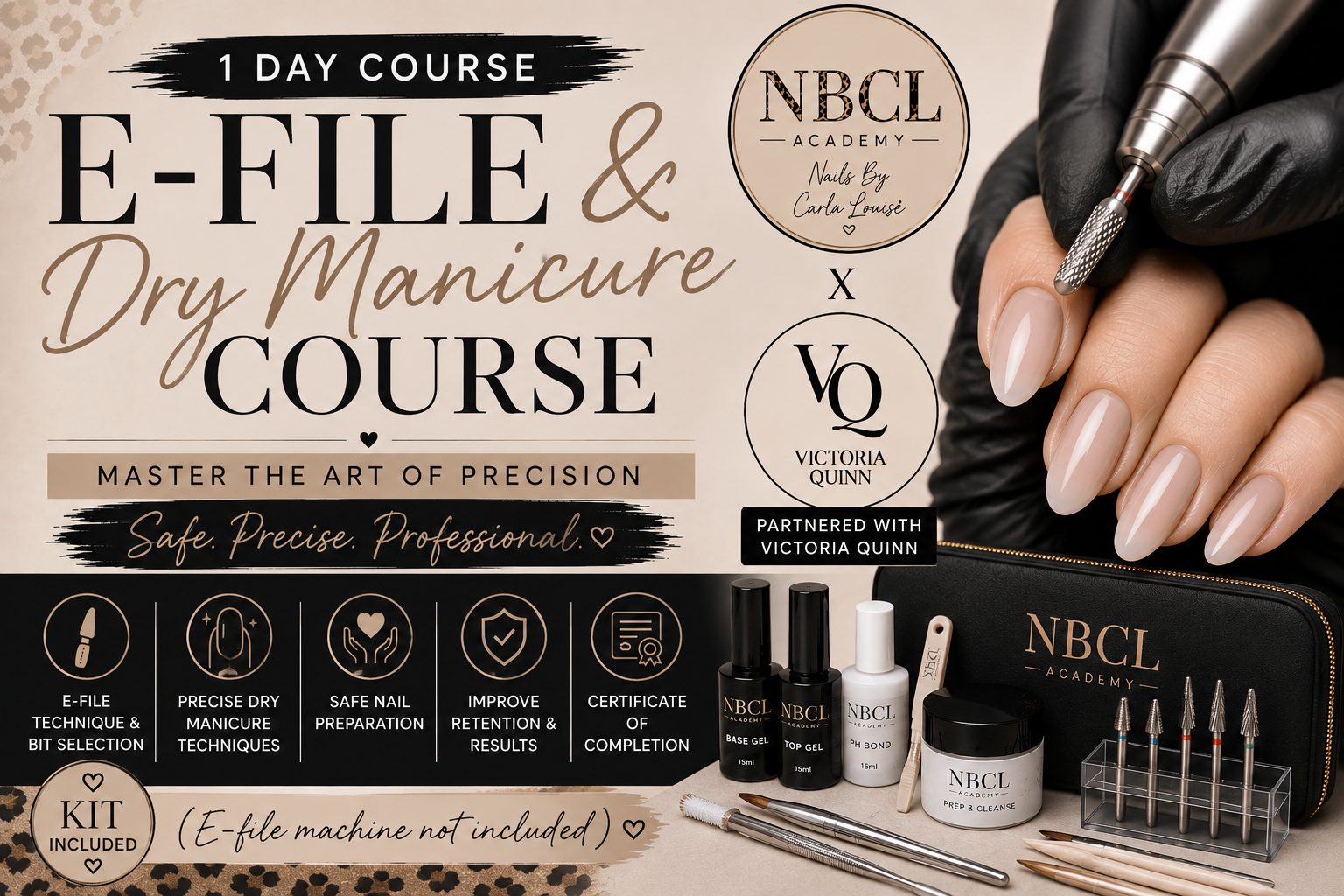 In Person E-File & Dry Manicure | ABT Accredited